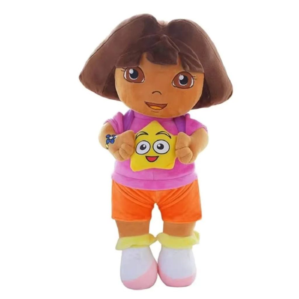 Encante os pequenos com o Peluche Dora Exploradora 26cm! Inspirado na série Nick Jr., este peluche macio é perfeito para crianças a partir dos 3 anos. Encontre-o na Plushie e comece uma aventura!