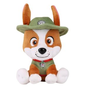 O Peluche Tracker 15cm é o amigo perfeito para crianças fãs da Patrulha Pata! Macio, compacto e seguro, este peluche pequeno traz o corajoso explorador Tracker para muitas aventuras e brincadeiras criativas.