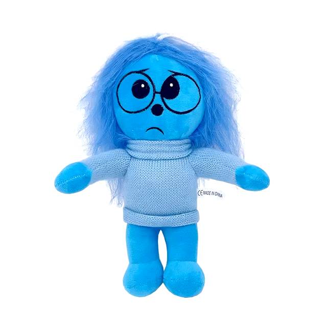 Conheça o peluche Tristeza de Inside Out! Com 25 cm, design autêntico e toque macio, é perfeito para crianças e colecionadores. Traga a magia emocional da Disney para casa!