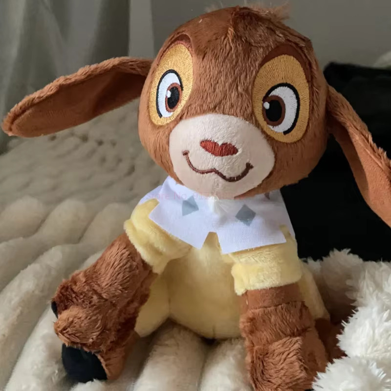 Valentino Traga a magia de Wish: O Poder dos Desejos para o seu dia a dia com o adorável Peluche Valentino. Inspirado na carismática cabra do filme, este peluche de 20 cm combina maciez e qualidade, sendo perfeito para crianças a partir dos 18 meses.