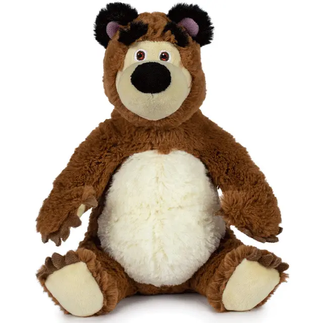 Leve a magia de Masha e o Urso para casa com este peluche de 30 cm, ideal para crianças a partir dos 3 anos. Feito de materiais suaves e duráveis, é o presente perfeito para os pequenos fãs de aventuras e fantasia!
