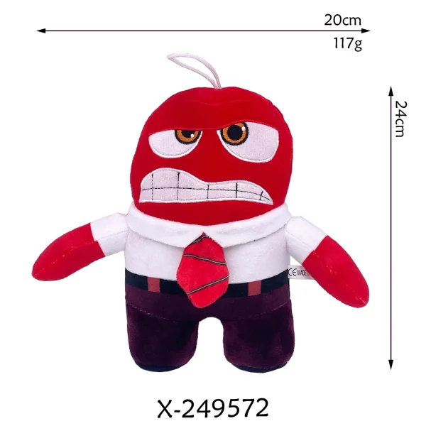 Conheça o peluche Raiva de Inside Out! Com 24 cm de altura, este peluche da Disney é perfeito para fãs e colecionadores. Feito em algodão macio, captura a intensidade do Raiva e é ideal para crianças a partir de 18 meses.