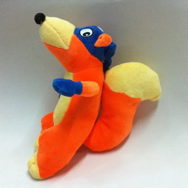 Peluche Raposa Swiper 25cm - Peluche Infantil de Dora Exploradora O Peluche Raposa Swiper 25cm é o personagem travesso da série Dora, a Exploradora, em formato peluche. Perfeito para crianças a partir dos 3 anos, com material macio e seguro. Adquira já na Plushie!