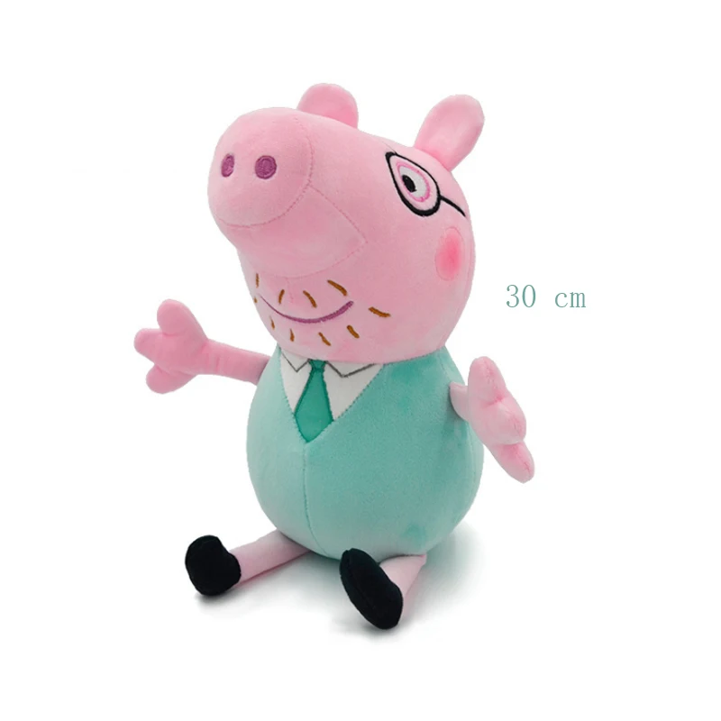 Peluche Papá Porquinho 30cm Leve para casa a magia da Peppa Pig com o adorável Peluche Papá Porquinho de 30cm. Perfeito para abraçar e brincar, ele é o companheiro ideal para os pequenos fãs da série.