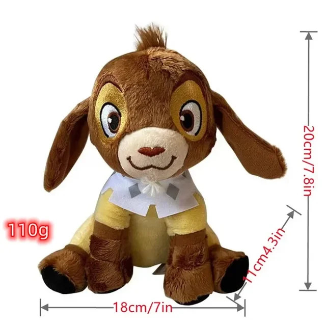 Peluche Valentino Wish 20cm - Magia e Qualidade Disney Descubra o encantador Peluche Valentino Wish de 20 cm, inspirado no filme da Disney Wish: O Poder dos Desejos. Um presente mágico, macio e seguro para crianças a partir dos 18 meses.