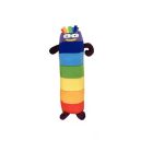 Conhece o Peluche Numberblocks - Sete (28cm)! Inspirado na série educativa, é ideal para ensinar números de forma divertida. Seguro, macio e perfeito para crianças +3 anos!
