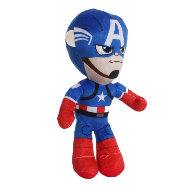 Com o Peluche Capitão América Avengers de 30cm, as crianças podem viver aventuras emocionantes com o icónico herói da Marvel. Ideal para fãs de super-heróis, seguro e macio, perfeito para crianças a partir dos 3 anos.