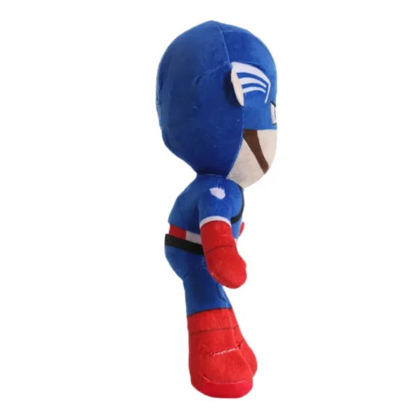 Com o Peluche Capitão América Avengers de 30cm, as crianças podem viver aventuras emocionantes com o icónico herói da Marvel. Ideal para fãs de super-heróis, seguro e macio, perfeito para crianças a partir dos 3 anos.