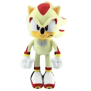 Descubra o Peluche Super Shadow Sonic 33cm, perfeito para fãs de Sonic e aventuras. Seguro, macio e cheio de detalhes, é ideal para crianças +3 anos e colecionadores.