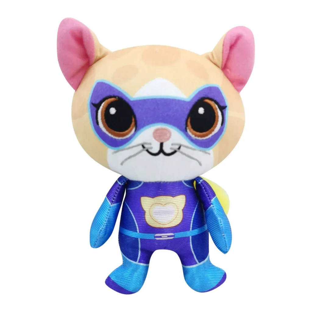 Compre o Peluche SuperKitties Sparks 18cm, inspirado na série Disney Junior! Um peluche pequeno, macio e seguro, ideal para crianças +3 anos. Leve este herói para casa!