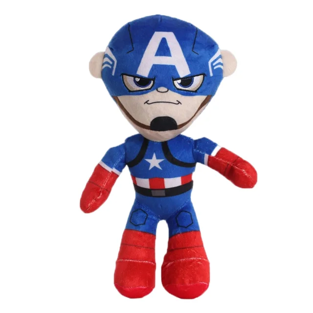 Com o Peluche Capitão América Avengers de 30cm, as crianças podem viver aventuras emocionantes com o icónico herói da Marvel. Ideal para fãs de super-heróis, seguro e macio, perfeito para crianças a partir dos 3 anos.
