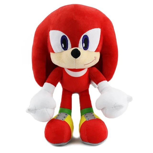 Descubra o Peluche Knuckles Sonic 30cm, inspirado no destemido equidna vermelho. Macio, seguro e perfeito para crianças +3 anos, é o presente ideal para fãs de Sonic e aventuras épicas!
