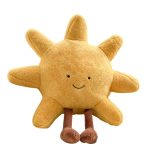 Descubra o Peluche Sol Sorridente 30cm, perfeito para iluminar o dia das crianças! Macio, seguro e certificado CE, é ideal para decorar quartos temáticos ou oferecer como presente especial.