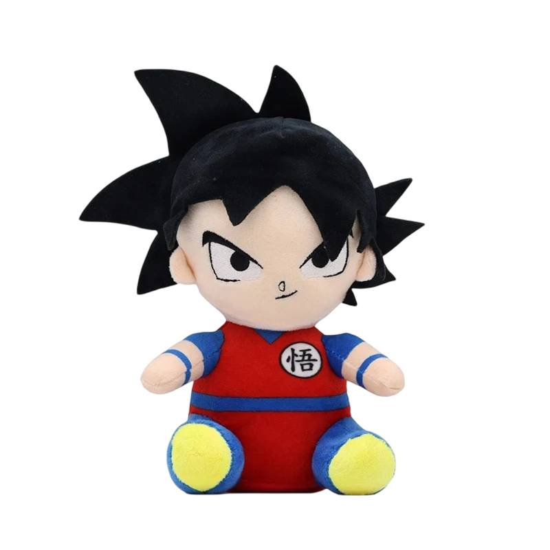 Descubra o Peluche Son Goku Dragon Ball 20cm, inspirado no icónico herói de Dragon Ball Z. Suave, seguro e perfeito para fãs e crianças. Adquira já na Loja Plushie!