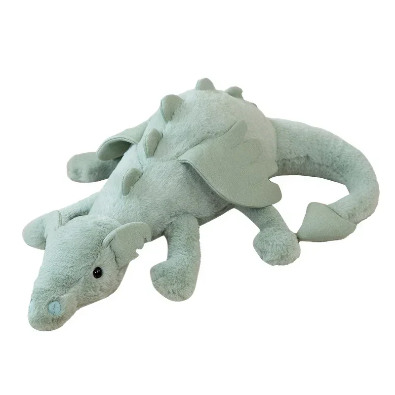 Encante-se com o Peluche Dragão Verde! Disponível em tamanhos de 30 cm a 90 cm, feito com materiais macios e seguros. Perfeito para crianças a partir dos 3 anos. Compre já!