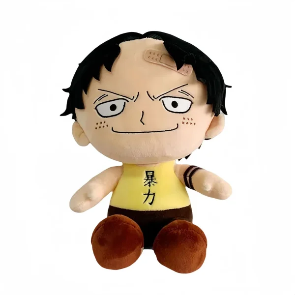 Descubra o Peluche Portgas D. Ace One Piece 25cm, inspirado no lendário irmão de Luffy. Macio, seguro e perfeito para fãs de anime. Adquira já na Plushie!