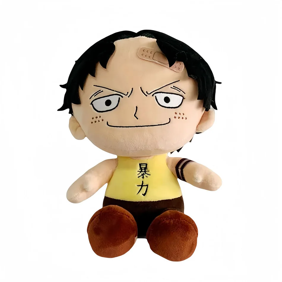 Descubra o Peluche Portgas D. Ace One Piece 25cm, inspirado no lendário irmão de Luffy. Macio, seguro e perfeito para fãs de anime. Adquira já na Plushie!