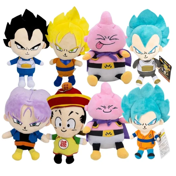 Adquira o Peluche Vegeta Dragon Ball 20cm, inspirado no icónico Príncipe dos Saiyajins. Perfeito para fãs de anime e crianças, este peluche suave e detalhado é ideal para brincar, colecionar ou oferecer.
