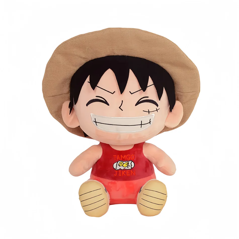 Peluche Luffy One Piece 20cm - Peluches de Anime na Plushie Descubra o Peluche Luffy One Piece 20cm, inspirado no icónico Monkey D. Luffy. Fabricado com materiais de qualidade, é perfeito para fãs de anime e crianças. Encontre já na Plushie!