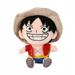 Descubra o Peluche Luffy One Piece 20cm, inspirado no icónico Monkey D. Luffy. Fabricado com materiais de qualidade, é perfeito para fãs de anime e crianças. Encontre já na Plushie!