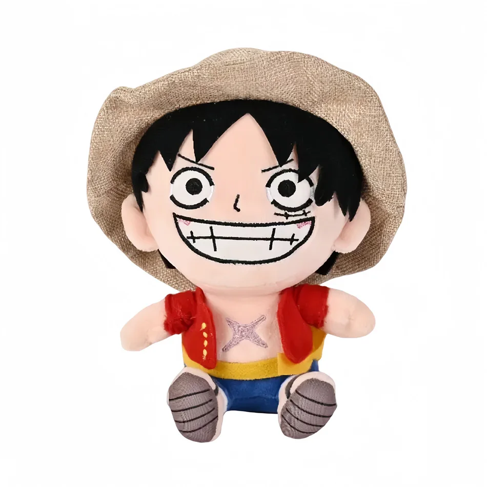 Descubra o Peluche Luffy One Piece 20cm, inspirado no icónico Monkey D. Luffy. Fabricado com materiais de qualidade, é perfeito para fãs de anime e crianças. Encontre já na Plushie!