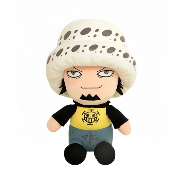 Descubra o Peluche Trafalgar Law One Piece 25cm, inspirado no Capitão dos Piratas do Coração. Detalhado, macio e seguro, é perfeito para fãs de anime. Adquira já na Plushie!