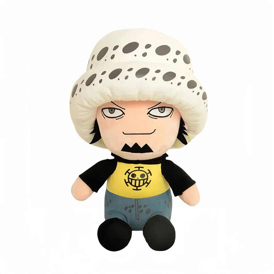 Descubra o Peluche Trafalgar Law One Piece 25cm, inspirado no Capitão dos Piratas do Coração. Detalhado, macio e seguro, é perfeito para fãs de anime. Adquira já na Plushie!