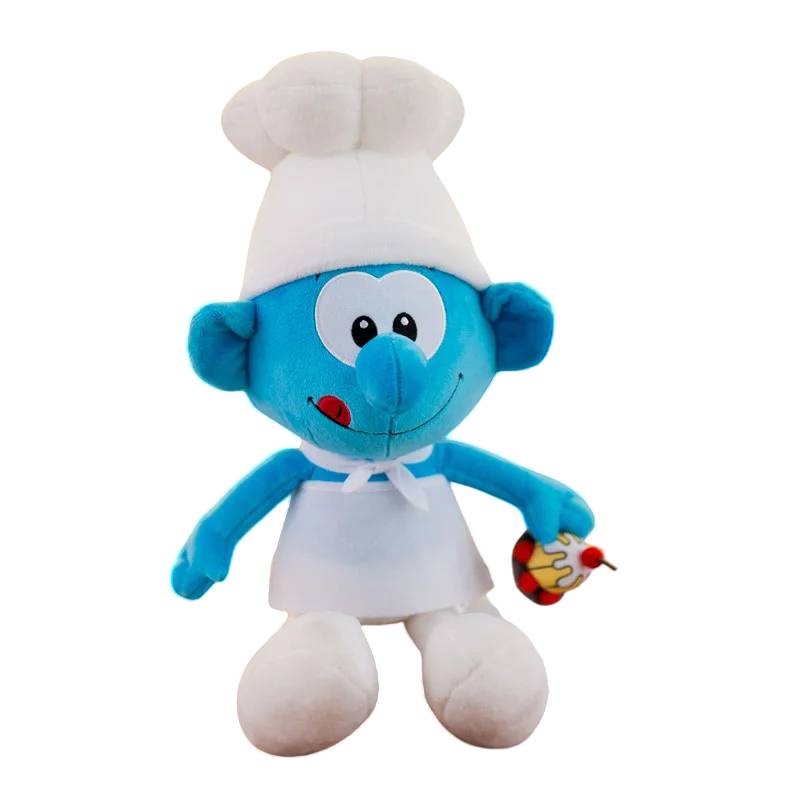 Leva para casa a magia dos Smurfs com o Peluche Smurf Padeiro de 40cm! Suave, detalhado e seguro para crianças +3 anos. Compra já este adorável companheiro!