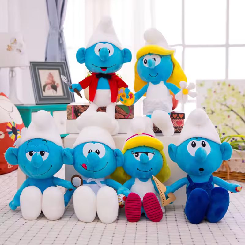 Peluches dos Smurfs Descobre a coleção de peluches dos Smurfs! Peluches macios e adoráveis das tuas personagens favoritas, perfeitos para brincar ou colecionar. Compra já online!