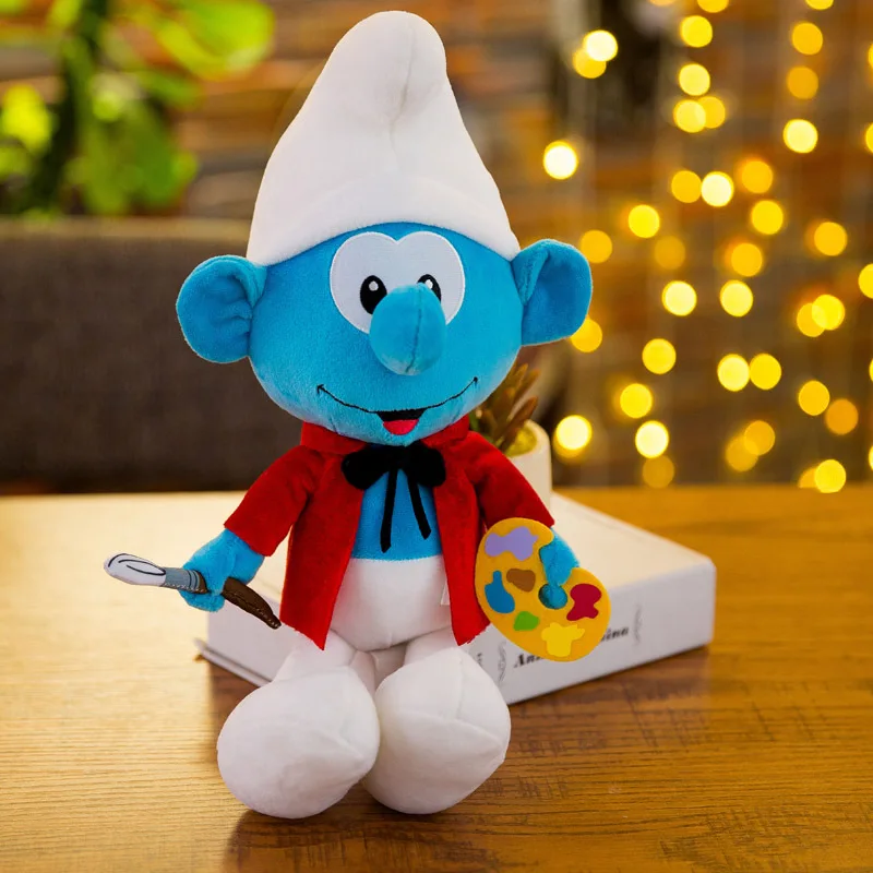 Peluche Smurf Pintor 40cm - Peluche Infantil dos Smurfs Descobre o Peluche Smurf Pintor de 40cm, perfeito para fãs de arte e aventura! Feito com materiais suaves e seguro para crianças +3 anos. Compra já o teu Smurf Pintor!