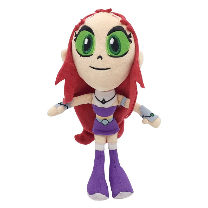 Descobre o peluche Starfire de Teen Titans Go! com 25 cm de altura. Macio, seguro e certificado CE, é ideal para crianças e colecionadores. Compra já o teu!
