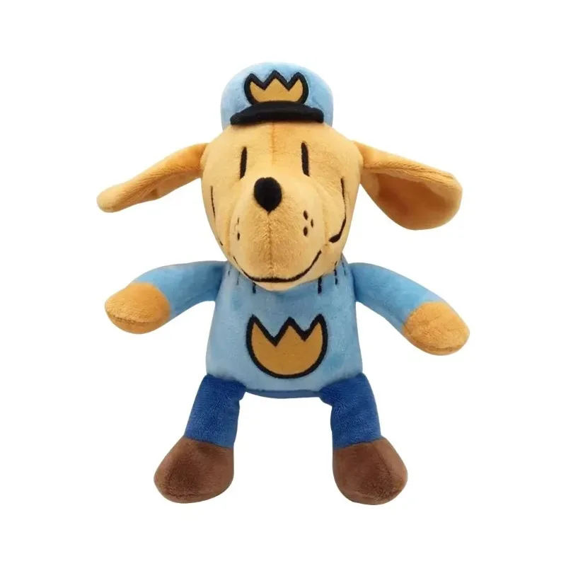 Leva para casa o Peluche Polícia Homem-Cão 25cm, inspirado no icónico herói da série de Dav Pilkey. Suave, seguro e perfeito para fãs de todas as idades. Compra já!