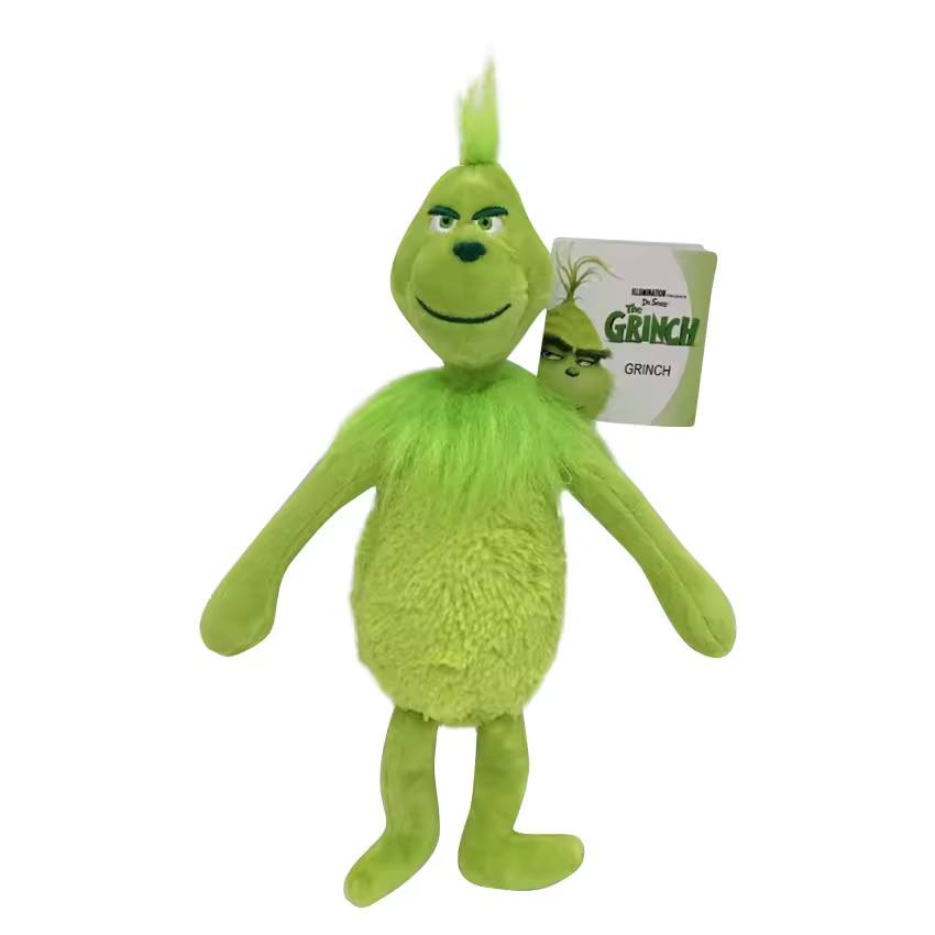 Peluche Grinch 32cm - Opção A Descubra o Peluche Grinch 32cm, inspirado no clássico filme de Natal! Três variações disponíveis para alegrar crianças e fãs. Macio, certificado e perfeito para oferecer.