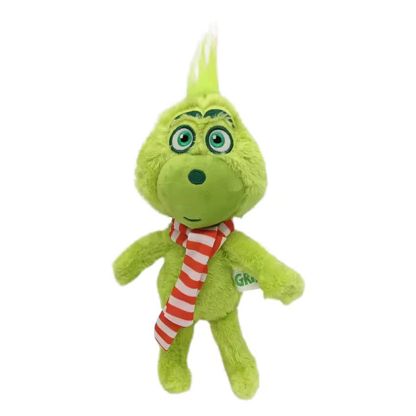 Peluche Grinch 32cm - Opção B Descubra o Peluche Grinch 32cm, inspirado no clássico filme de Natal! Três variações disponíveis para alegrar crianças e fãs. Macio, certificado e perfeito para oferecer.