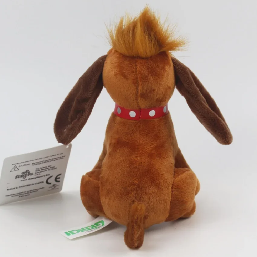 Peluche Max 20cm - O Fiel Cão do Grinch - Peluches Filmes de Fantasia Descubra o Peluche Max - Grinch 20cm, o adorável cão do clássico de Natal. Suave, seguro e perfeito para crianças e fãs de filmes de fantasia. Compre já!