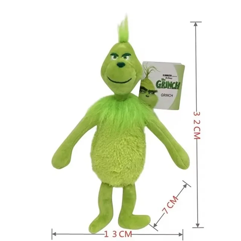 Peluche Grinch 32cm – Peluches Infantis de Filmes de Aventura Descubra o Peluche Grinch 32cm, inspirado no clássico filme de Natal! Três variações disponíveis para alegrar crianças e fãs. Macio, certificado e perfeito para oferecer.