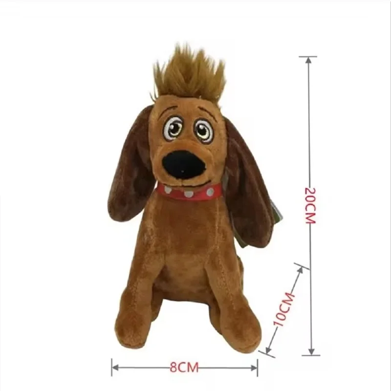 Peluche Max 20cm - O Fiel Cão do Grinch - Peluches Filmes de Fantasia Descubra o Peluche Max - Grinch 20cm, o adorável cão do clássico de Natal. Suave, seguro e perfeito para crianças e fãs de filmes de fantasia. Compre já!