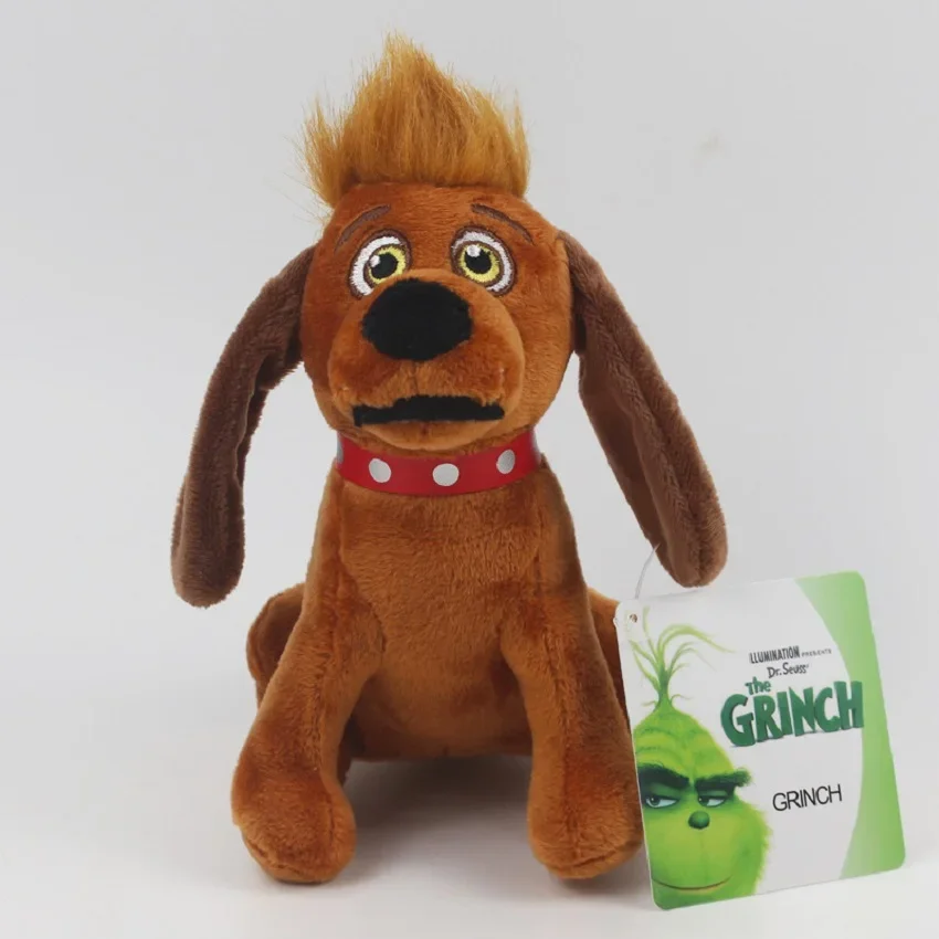 Peluche Max 20cm - O Fiel Cão do Grinch - Peluches Filmes de Fantasia Descubra o Peluche Max - Grinch 20cm, o adorável cão do clássico de Natal. Suave, seguro e perfeito para crianças e fãs de filmes de fantasia. Compre já!