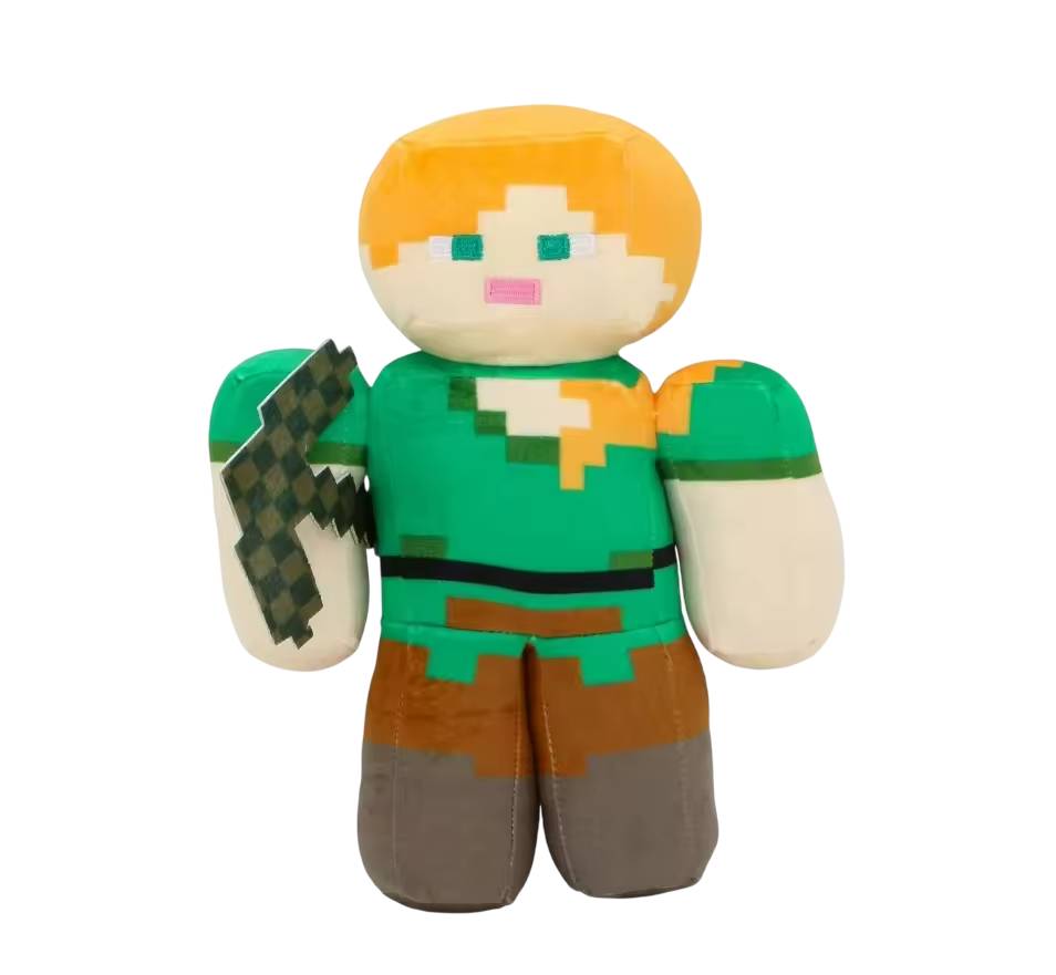 Descobre o peluche Steve do Minecraft com 20cm. Macio, divertido e perfeito para fãs de filmes de aventura e fantasia. Ideal para crianças a partir dos 3 anos.