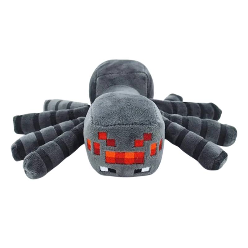Descobre o Peluche Aranha do Minecraft com 17cm, perfeito para crianças e fãs do universo cúbico. Um peluche pequeno, macio e certificado CE, ideal para aventuras e decoração.