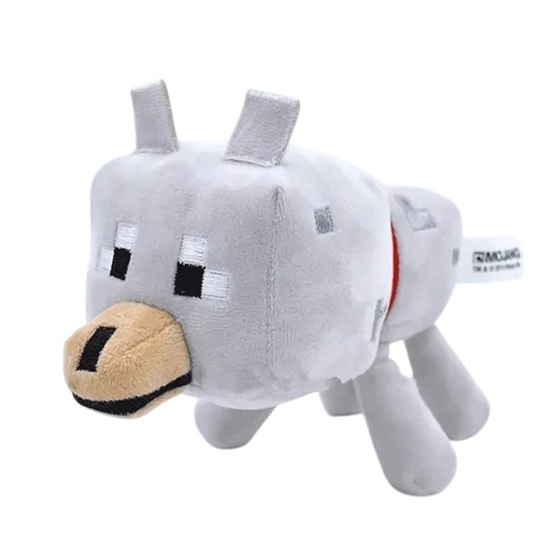 Descobre o peluche do Lobo do Minecraft com 22cm – perfeito para fãs de aventuras cúbicas. Um peluche infantil macio, certificado e ideal para brincar ou colecionar.