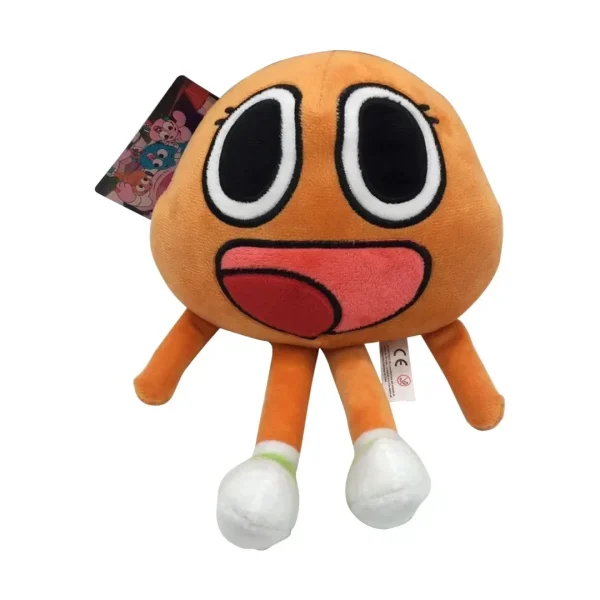 Descobre o peluche Darwin Watterson de 25cm, inspirado na série infantil "O Incrível Mundo de Gumball". Perfeito para crianças a partir dos 3 anos e fãs da série.