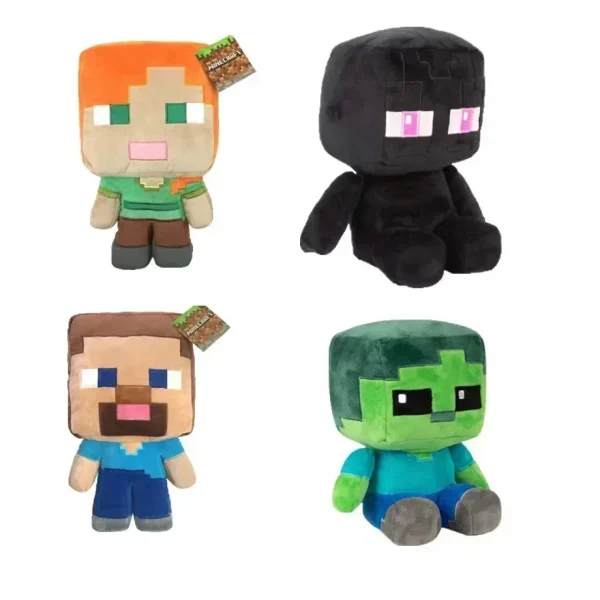 O icónico Enderman em versão peluche de 20cm, perfeito para fãs de Minecraft. Macio, seguro e ideal para crianças a partir dos 3 anos. Um toque misterioso e adorável.