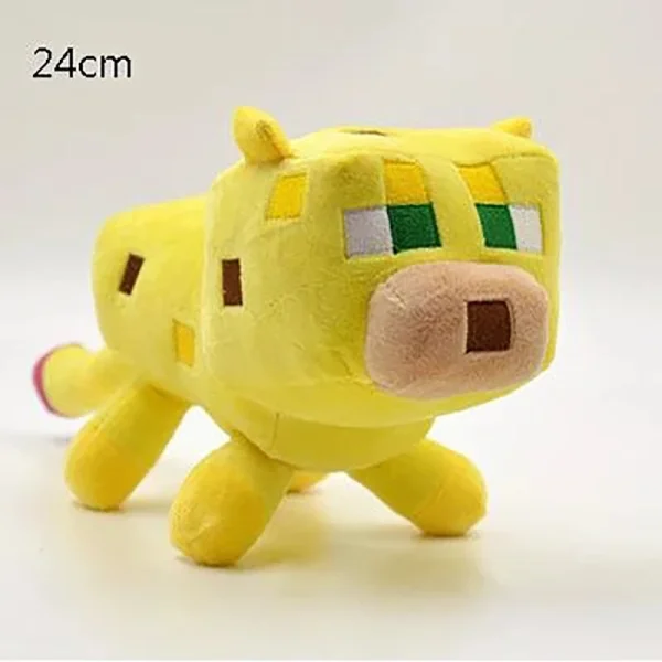 Descobre o Peluche Ocelot de Minecraft com 24cm! Ideal para fãs do jogo, este peluche infantil macio é perfeito para aventuras criativas e abraços fofos. Acompanha-te no mundo cúbico!