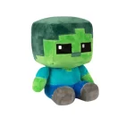 Descobre o peluche Zombie de Minecraft com 20cm, ideal para crianças e fãs de filmes de aventura e fantasia. Suave, certificado e perfeito para brincar ou colecionar!