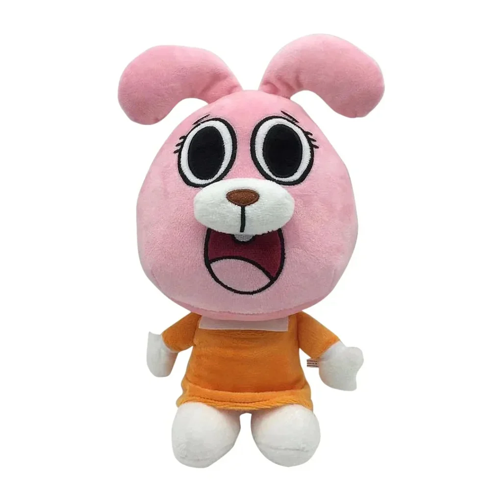 Leva para casa a coelhinha mais esperta de Elmore! O peluche Anais Watterson de 25cm é perfeito para fãs de Gumball e crianças a partir dos 3 anos. Suave, seguro e cheio de charme.