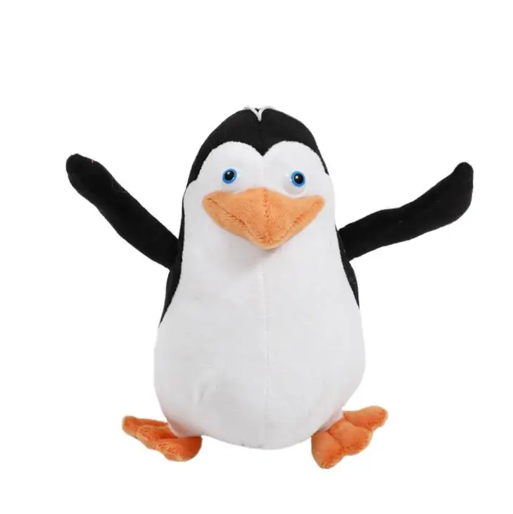 Descobre o peluche do Capitão de Madagáscar com 20cm. Macio, seguro e perfeito para crianças fãs de pinguins e filmes de aventura e fantasia.