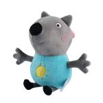 Descubra o Peluche Cão Carlos da Porquinha Peppa (28cm). Um peluche infantil macio, seguro e certificado CE, perfeito para fãs da série do Canal Panda.