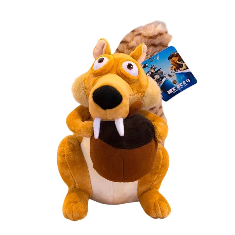 Descobre o Peluche Scrat da Idade do Gelo, o esquilo-dentes-de-sabre mais cómico do cinema. Disponível em 20cm ou 27cm, com Certificado CE. Um peluche infantil perfeito para brincar e colecionar.