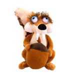 Descobre o Peluche Scratte da Idade do Gelo, a esquila-dentes-de-sabre mais divertida e ousada da saga. Disponível em 20cm ou 27cm, com Certificado CE. Ideal para crianças e fãs de filmes de aventura.